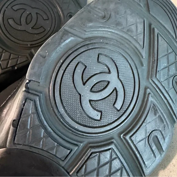 CHANEL Mens Black Sneakers Size 45 - Picture 9 of 14